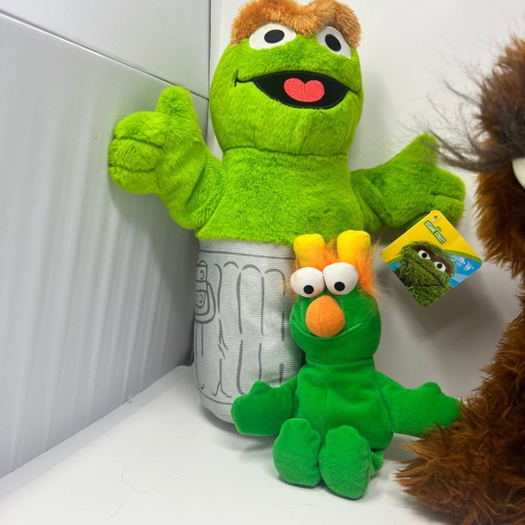 Sesame Street Plush Snuffleupagus Snuffy Big bird Oscar Elmo Honker Grover lot - Picture 4 of 16